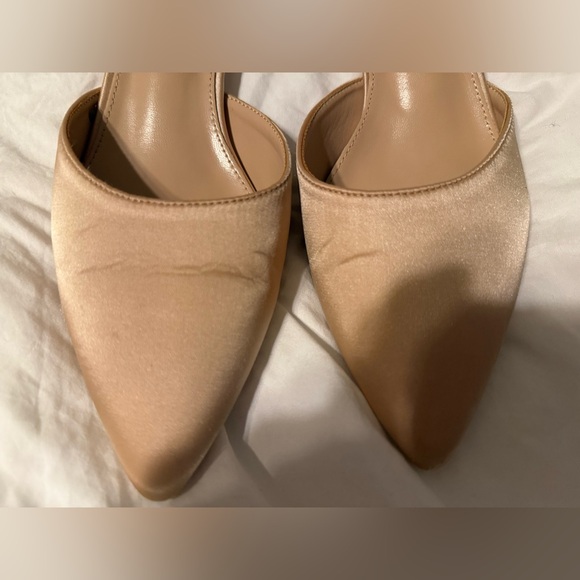 Champagne Kitten Heels with Embellished Ankle Strap - Size 9 - Picture 6 of 9